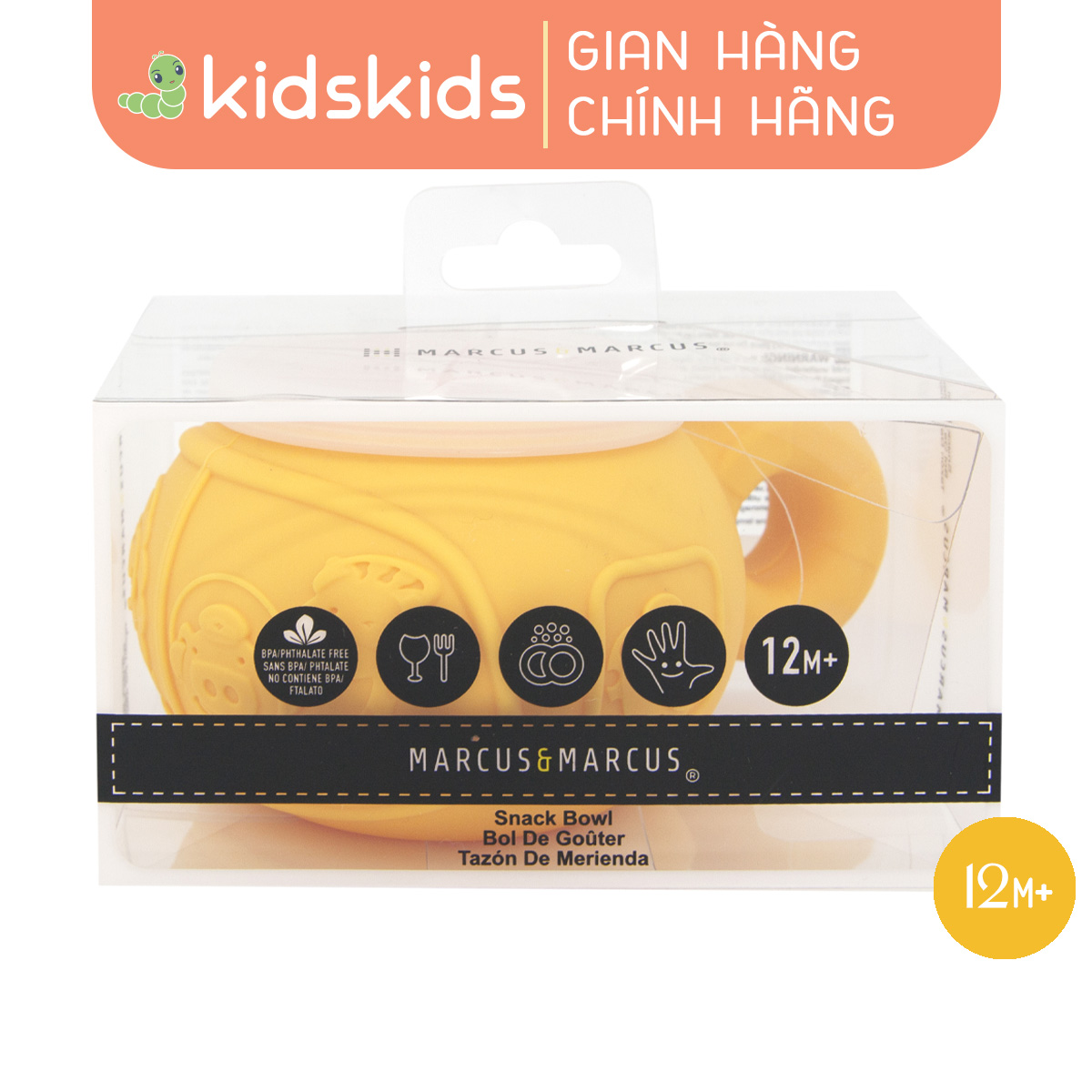 Hũ đựng bánh ăn dặm silicon chống đổ cho bé Marcus & Marcus, từ 12 tháng - Lola