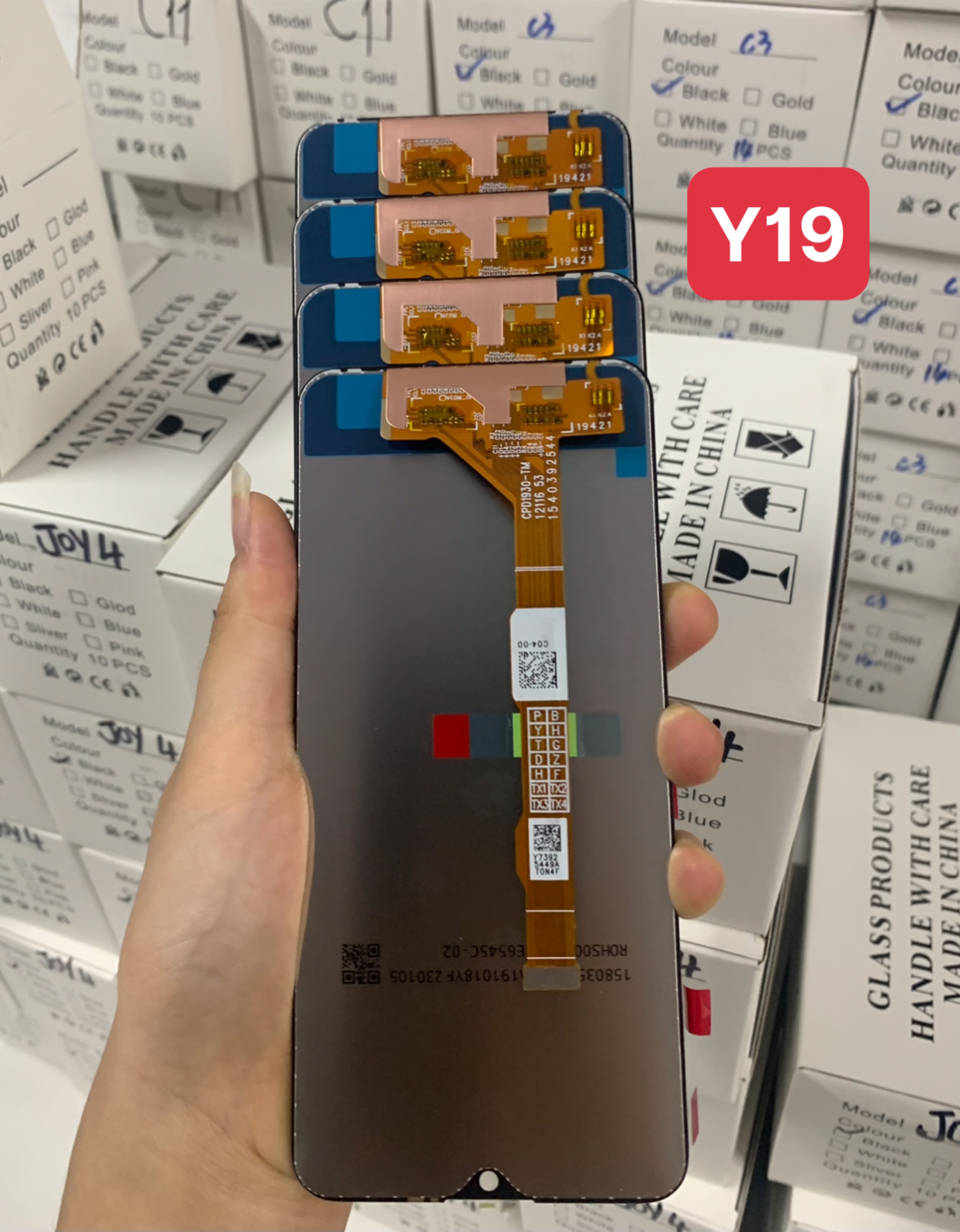 Màn hình zin new vivo Y19 / Y5S nguyên bộ màu đen