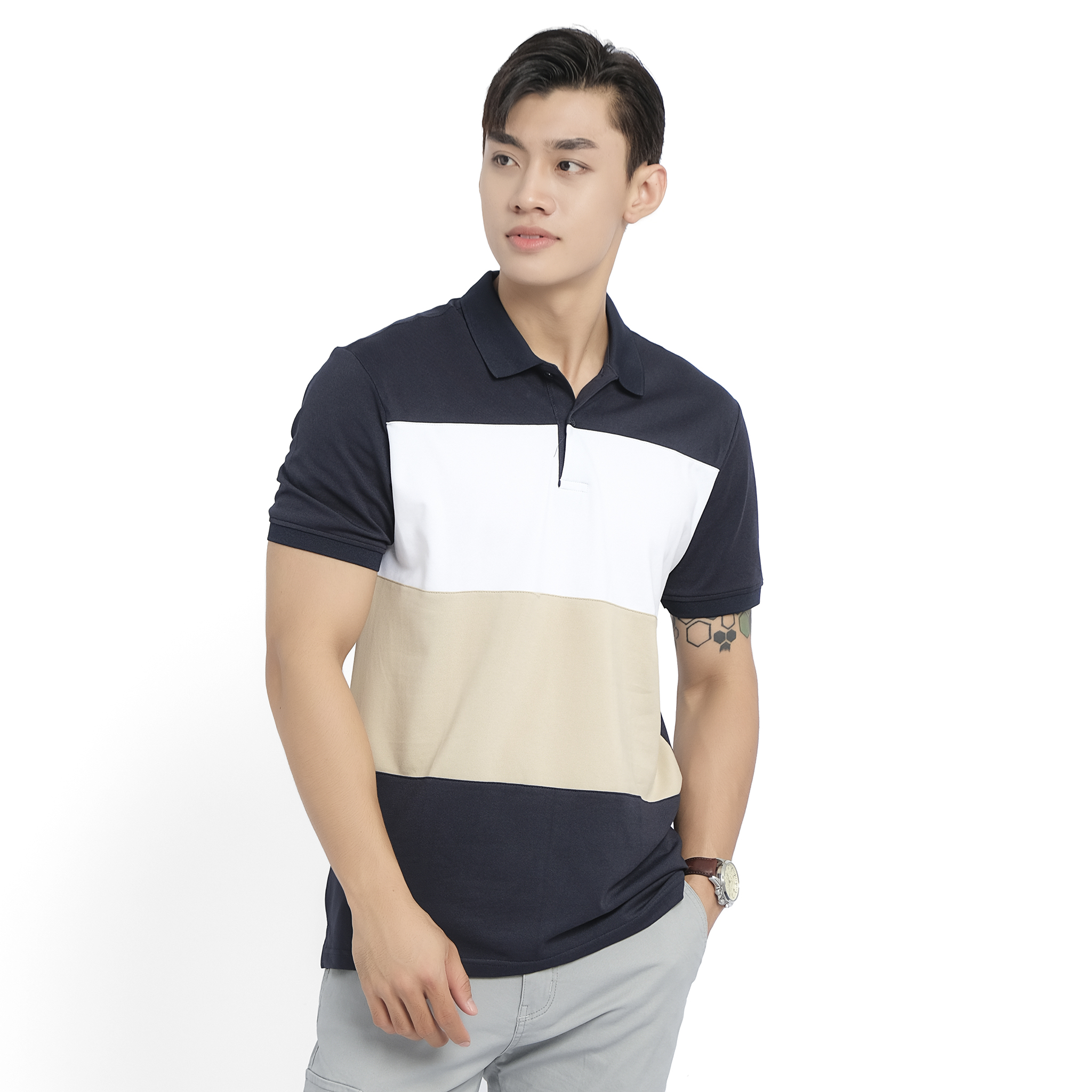 Áo polo nam vải polo cá sấu cao cấp - áo polo nawy