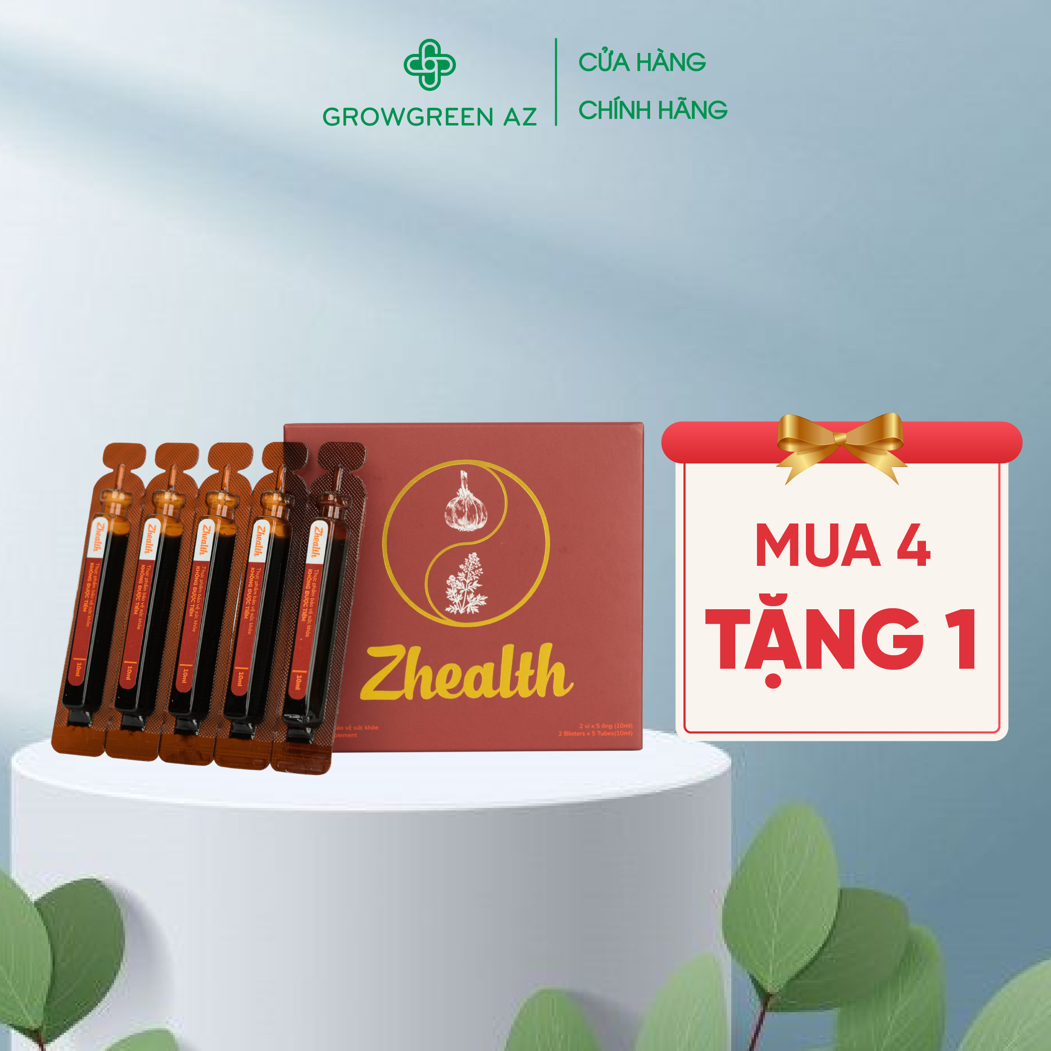 Siro Giảm Ho, Đau Họng, Zhealth Xuyên Tâm Liên, Dùng Cho Người Lớn Cả Trẻ Em( Hộp 10 Ống)