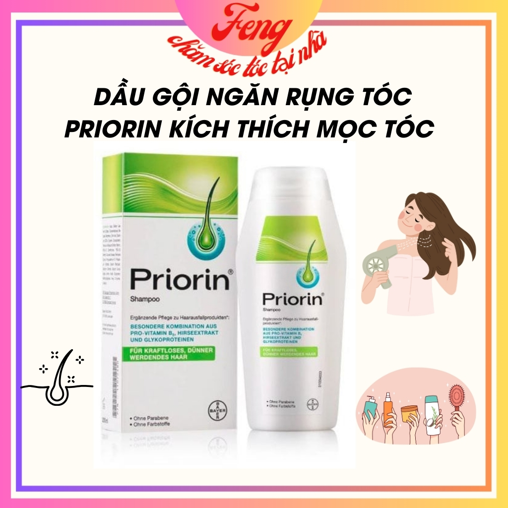 Dầu gội đầu ngăn rụng tóc, hói đầu làm dầy và dài tóc Priorin 200ml hàng Đức