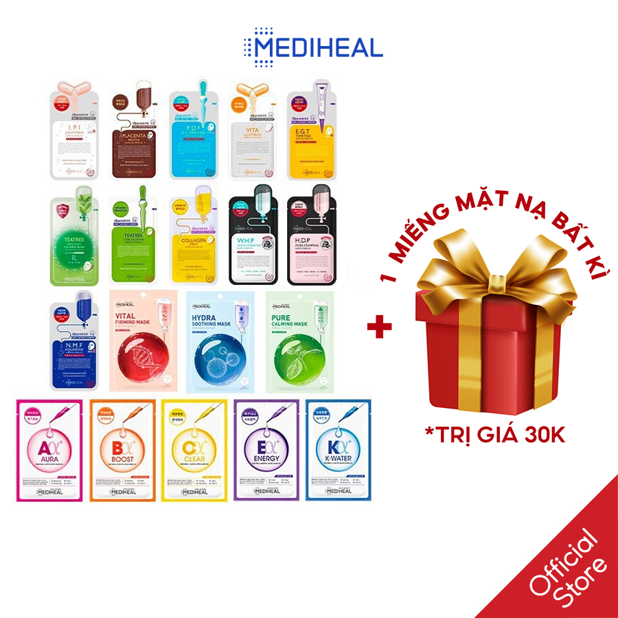 Mặt Nạ Dưỡng Trắng Da, Giảm Mụn, Tái Tạo, Phục Hồi Da Mediheal 24ml