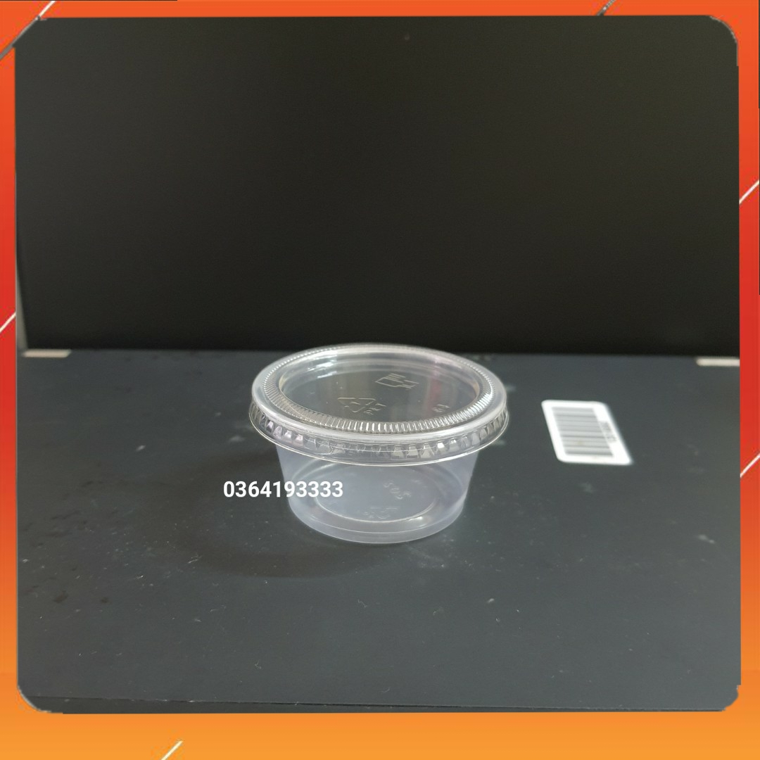 Combo 100 hũ nhựa đựng sốt, nước chấm 60ml