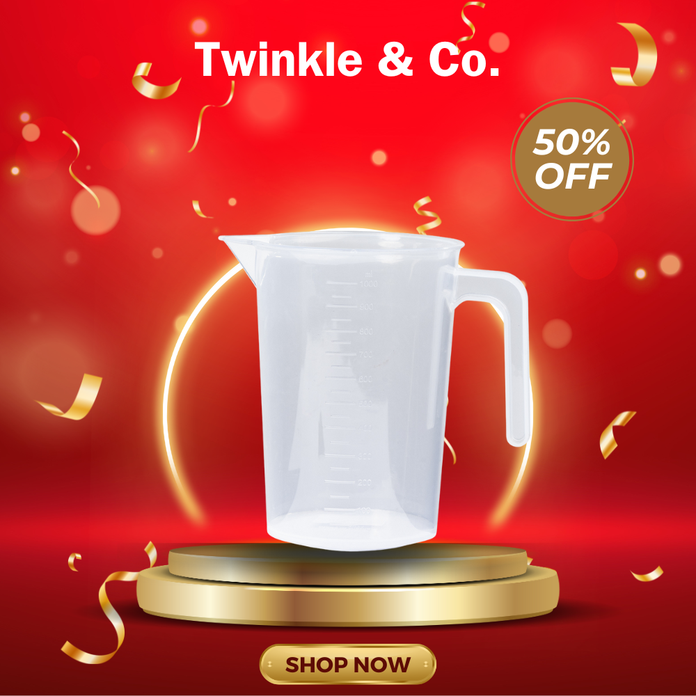 Cốc đong đo định lượng bằng nhựa trong suốt cao cấp cốc xay cho máy xay cầm tay 1000ml