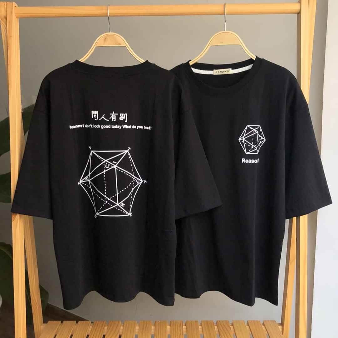 [HCM]Áo Thun Nam Nữ HÌNH HỌC in 3D From Rộng Unisex Siêu Đẹp-BIG SHOP