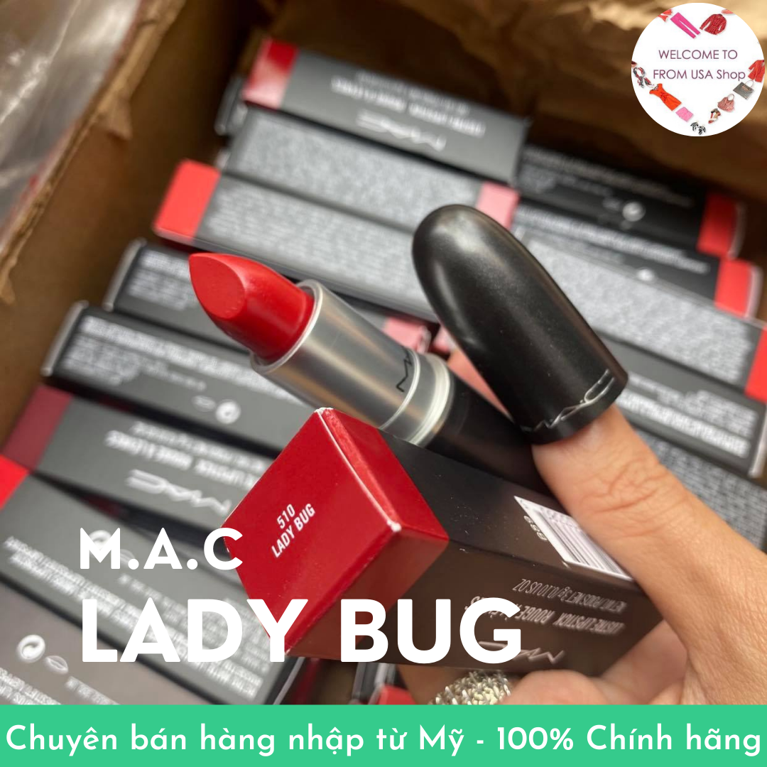 Son mac 510 lady bug màu đỏ hồng