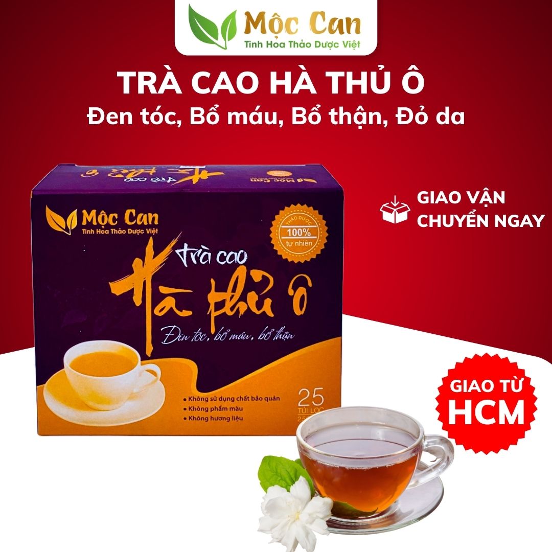 Trà cao hà thủ ô Mộc Can xanh tóc đỏ da