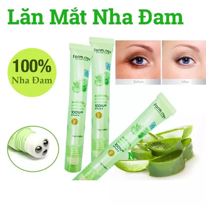 Tuýp lăn mắt nha đam farm stay