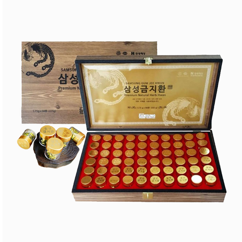 An Cung Ngưu Hoàng Hoàn Hộp Gỗ 60 Viên