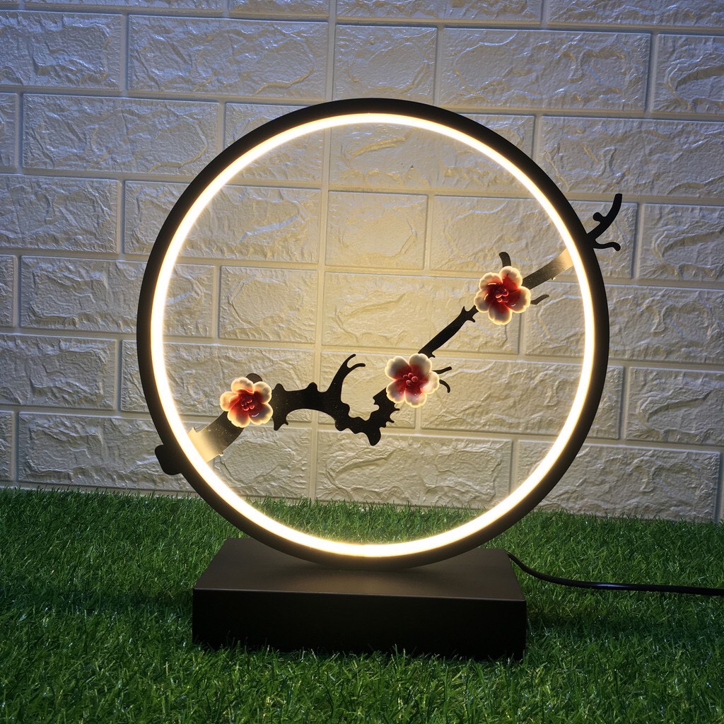 Đèn led hoa đào, chim đậu cành trúc trang trí phòng khách, phòng ngủ, cầu thang, quán cafe,...