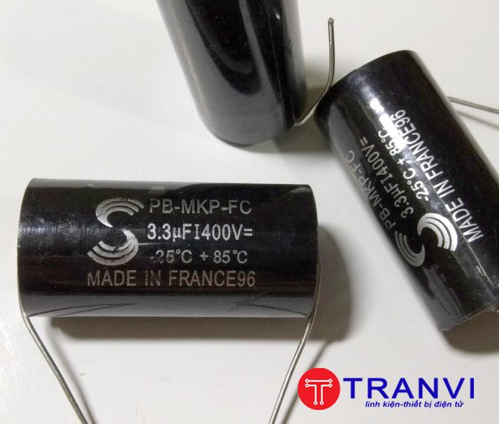 Tụ phân tần loa treble 3,3mf 400v-bộ 2 cái