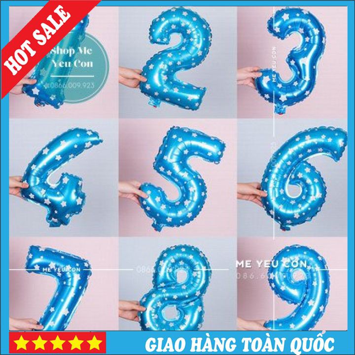 SALE TẾT - Bóng Số Tuổi Sinh Nhật Màu Vàng Đồng / Màu Bạc/Màu Xanh/ Màu Hồng/ Màu Hồng Rose Cao 70cm