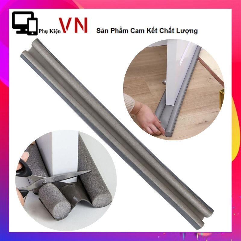 Thanh Chặn Cửa Dài 95cm Chắn Cửa - Thanh Nẹp Mút Xốp Chặn Khe Cửa Chống Bụi Côn Trùng Tiếng Ồn - Miếng Chắn Đáy Khe Cửa Chống Thoát Hơi Máy Lạnh Gió Điều Hòa