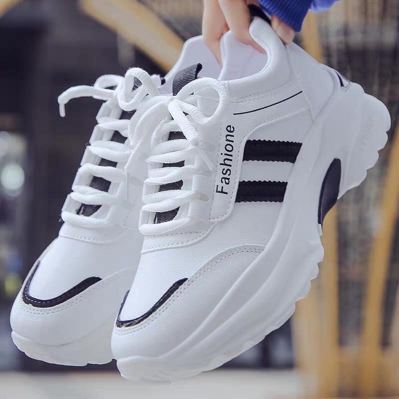Video mẫu thật, giày thể thao, giày sneaker, giầy thể thao 2 sọc Fashion trắng đen, cực đẹp, giá rẻ