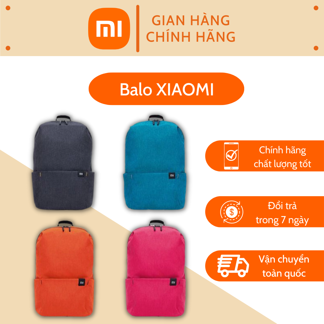 Balo Xiaomi Mi Casual Daypack - Balo Xiaomi mini màu đen thiết kế trẻ trung năng động kháng nước cực tốt