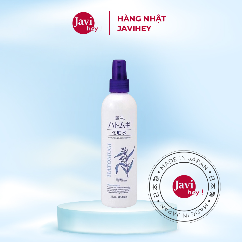 Xịt Khoáng Dưỡng Ẩm, Sáng Da Hatomugi Moisturizing & Conditioning The Mist Lotion 250ml Nhật Bản