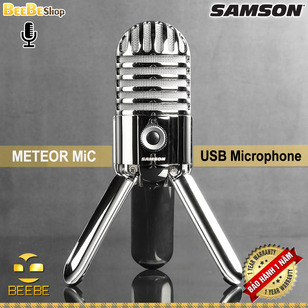 Samson Meteor Mic USB Studio Microphone , Chrome