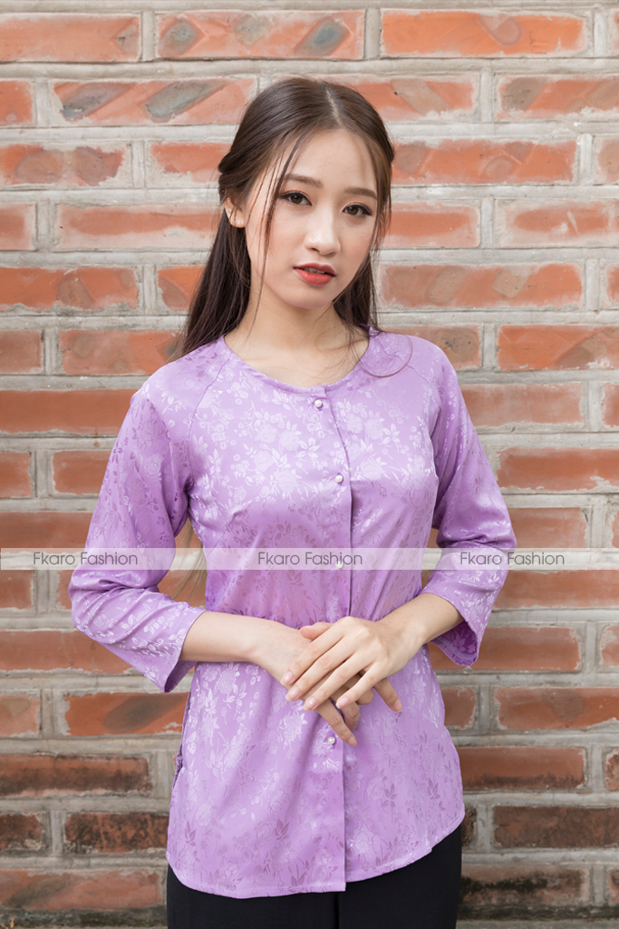 ÁO BÀ BA TÔN DÁNG CHẤT LIỆU LỤA