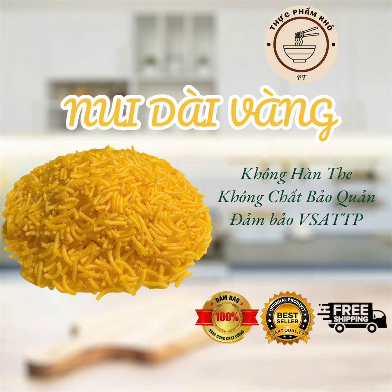 [PT04]-Nui Dài Vàng Ptfood Dai, Mềm Ngon, Không Chất Bảo Quản