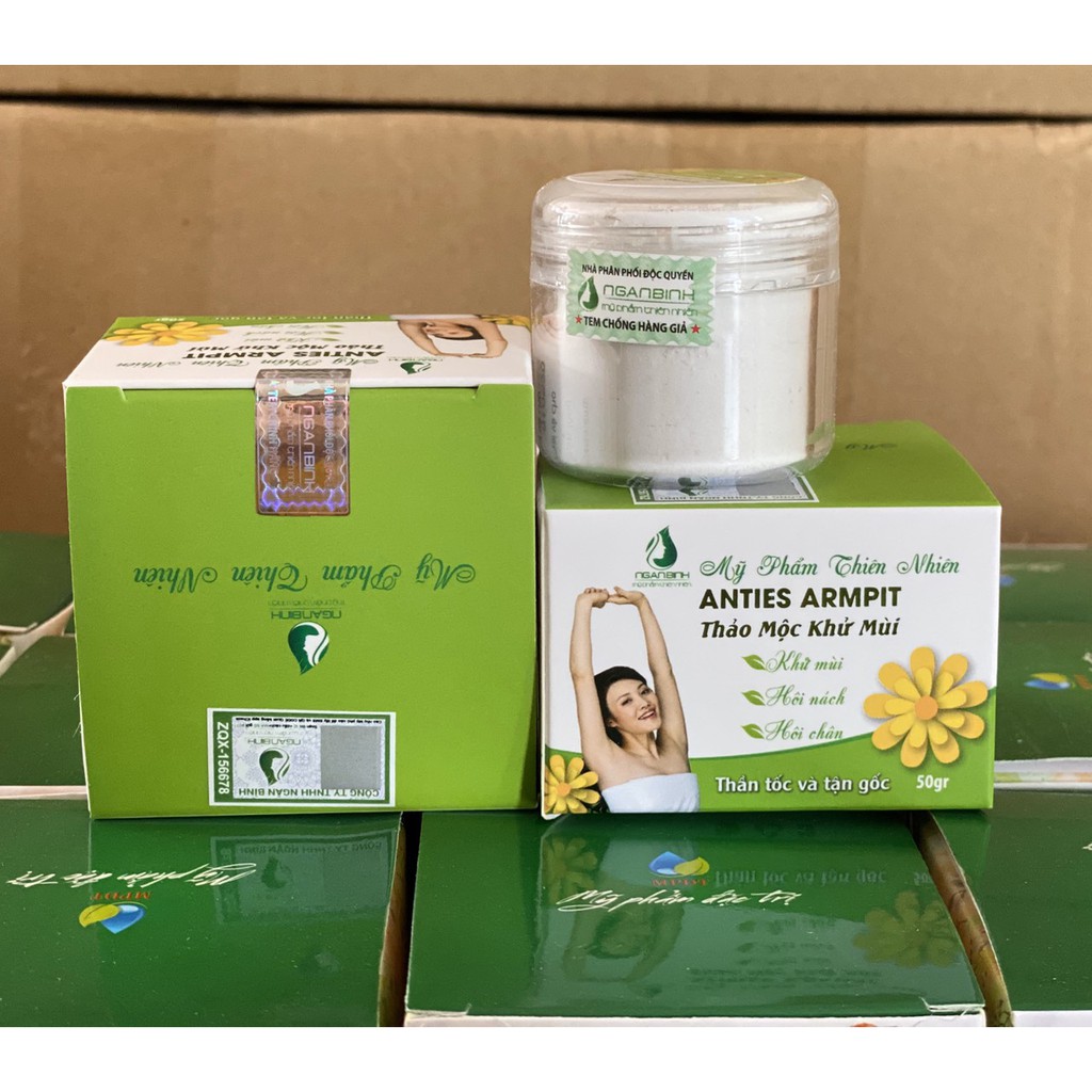 Bột khử mùi hôi nách hôi chân ngân bình