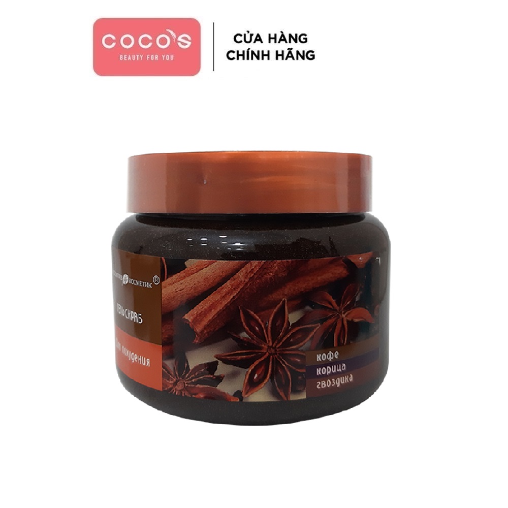 Tẩy Tế Bào Chết Toàn Thân Chiết Xuất Quế Hồi & Cafe (Nga) 380g