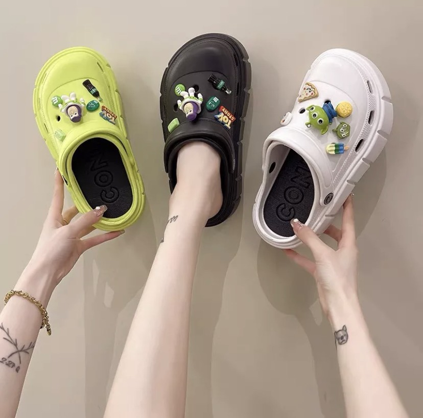 Sục Cross độn đế hot trend Sục hoạt hình độn đế hàng loại 1