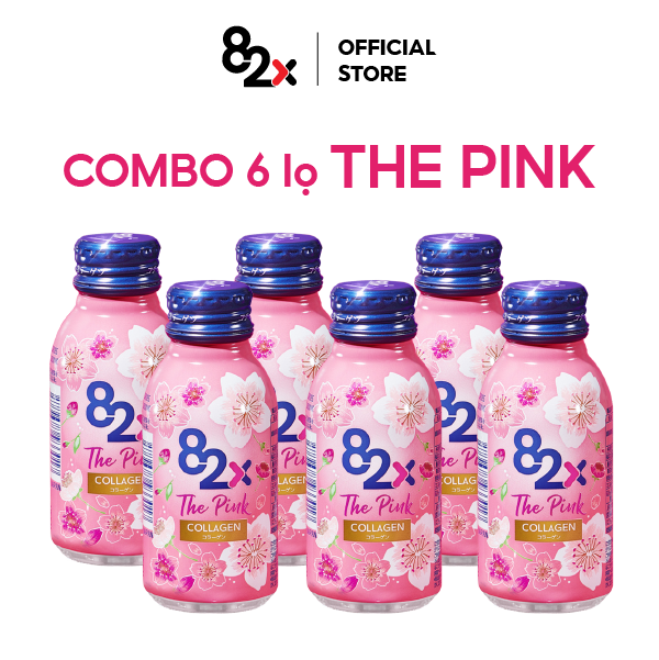 82X Combo 6 lọ The Pink Collagen 1000mg Collagen, 100ml chai