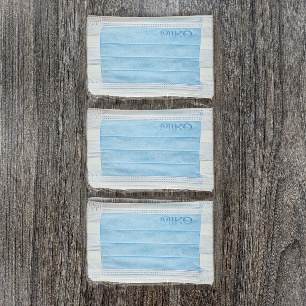 Combo 3 Hộp Khẩu Trang Y Tế Trẻ Em Cao Cấp Miko 3 Lớp Kháng Khuẩn Có Dây Đeo Mềm Không Đau Tai