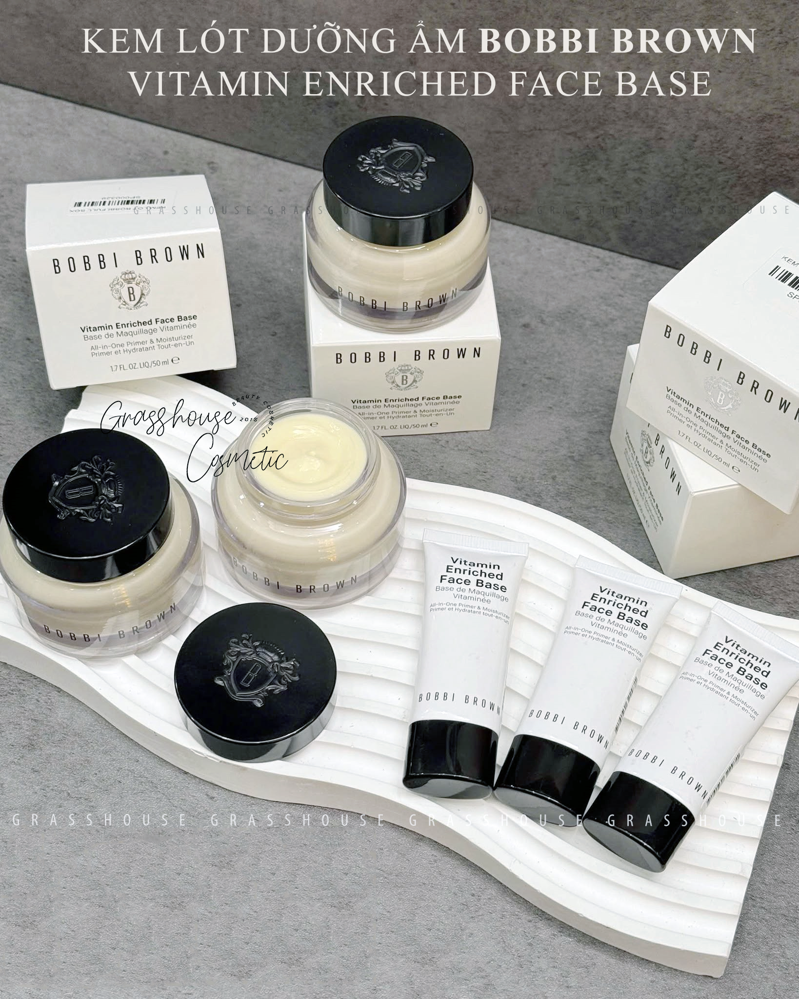 KEM LÓT BOBBI BROWN VITAMIN ENRICHED FACE BASE – DƯỠNG ẨM 2IN1, GIỮ NỀN CẢ NGÀY