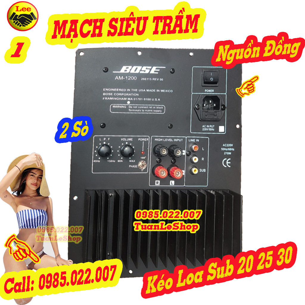 MẠCH CÔNG SUẤT LOA SUB BOSE 250W – GIÁ 01 MẠCH