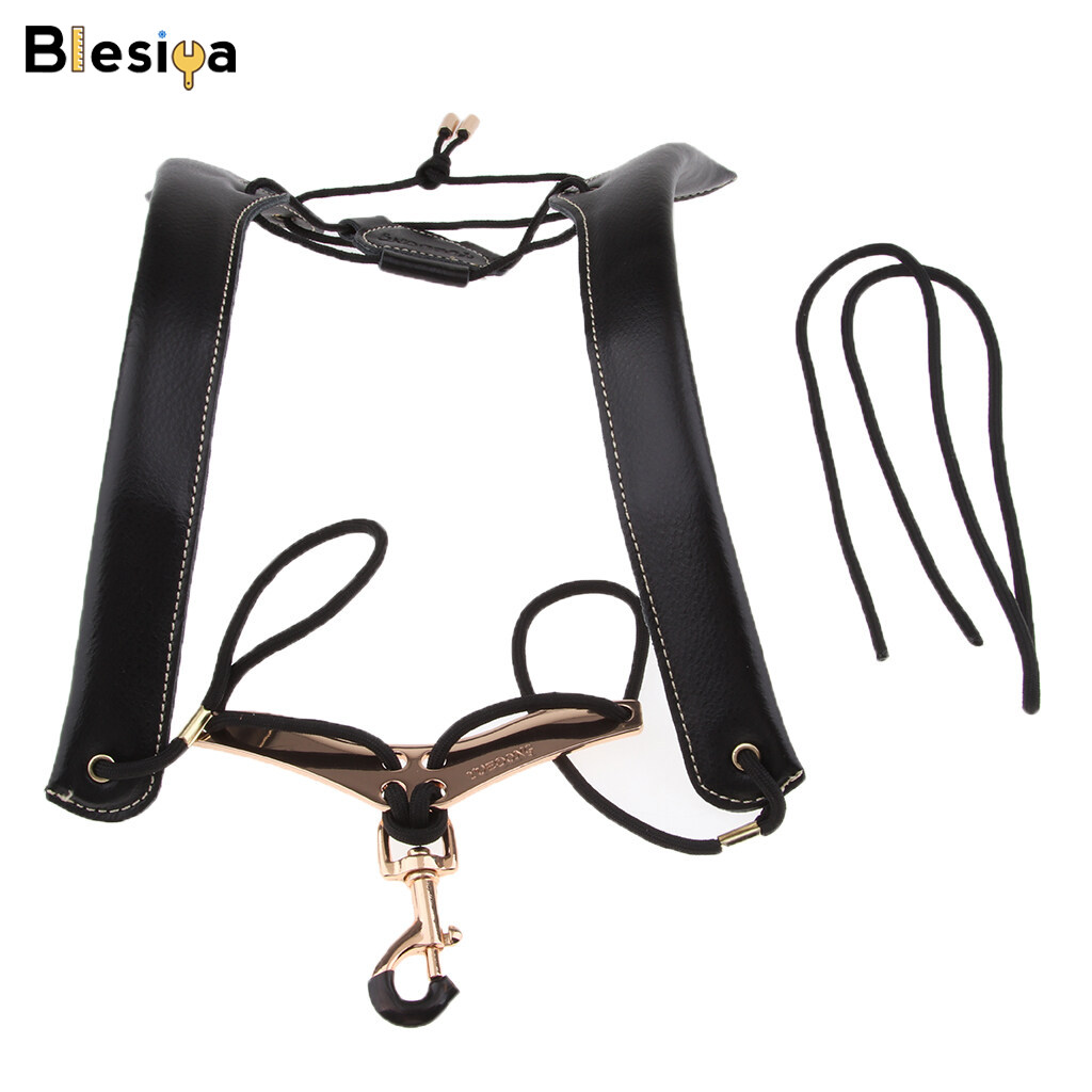 Blesiya dây đeo vai kèn saxophone bằng da thoải mái, phụ kiện cho kèn saxophone