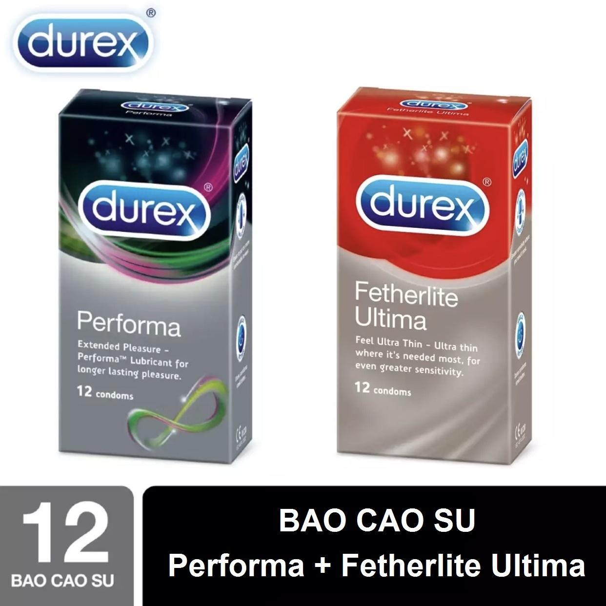 Combo sieu pham bao cao su durex performa keo dai va ultima sieu mong