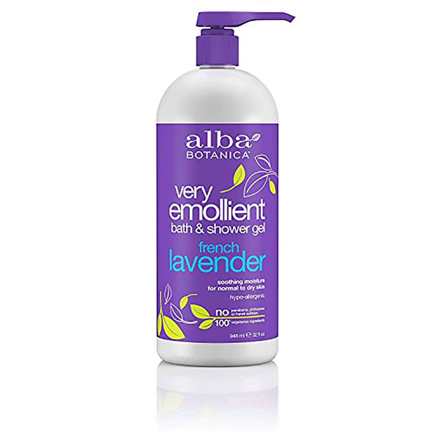 Sữa tắm hương hoa oải hương Pháp Alba Botanica Very Emollient Bath & Shower Gel French Lavender 945ml (Mỹ)