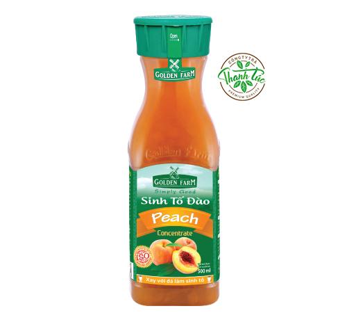 Sinh tố golden farm đào chai 1 lít