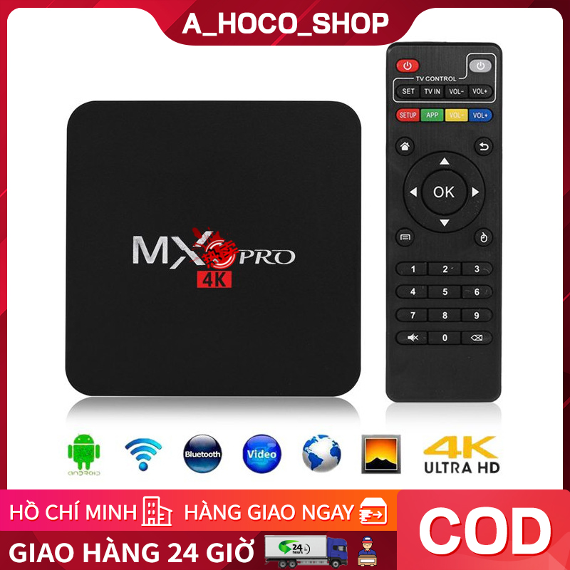 MXQ Pro Android TV Box 16+256G 4K 5G Wifi Quad Core Smart TV Box