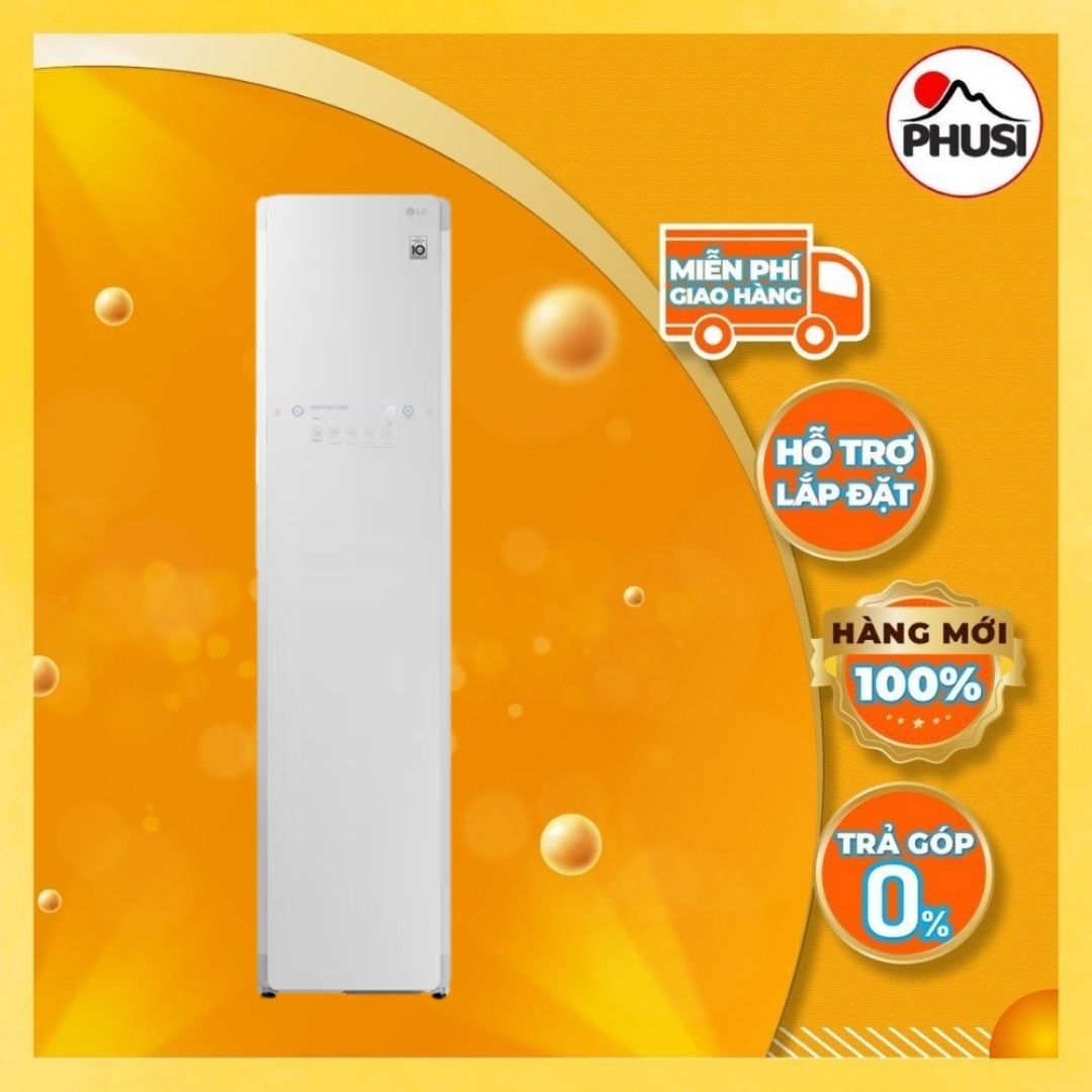 ✅[Trả góp 0%]Tủ Chăm Sóc Quần Áo Thông Minh LG Styler S3WF - Màu Trắng - Hàng Chính Hãng