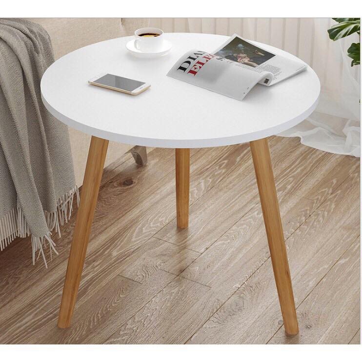 Bàn tròn chân cao 60cm, 72 cm làm bàn trà, bàn cafe, sofa