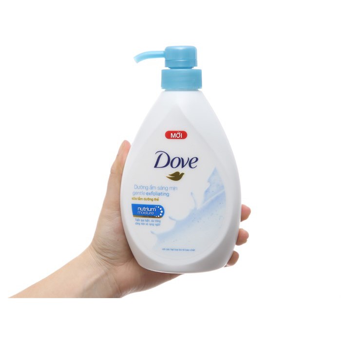 Sữa tắm có hạt Dove dưỡng ẩm sáng mịn