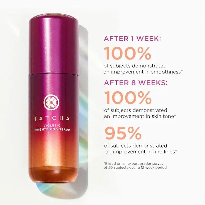 Tatcha 🌿 tinh chất dưỡng sáng da mờ thâm violet-c brightening serum 20% vitamin c + 10% aha