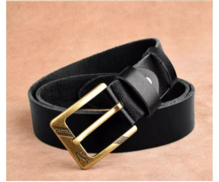 Thắt lưng nam da đẹp khóa đồng, Thắt lưng nam CARTELO-GK-231, dây nịt nam cao cấp 100% da bò nguyên khối mài cạnh, dây lưng nam sành điệu, rộng 3.5cm dài 130cm