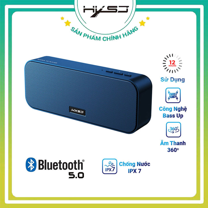 Loa Bluetooth HXSJ V6 Bản Mở Rộng Hỗ Trợ Kết Nối Bluetooth 5.0, Thẻ Nhớ, USB, Công suất 2 loa 10W Nhiều Màu Sắc