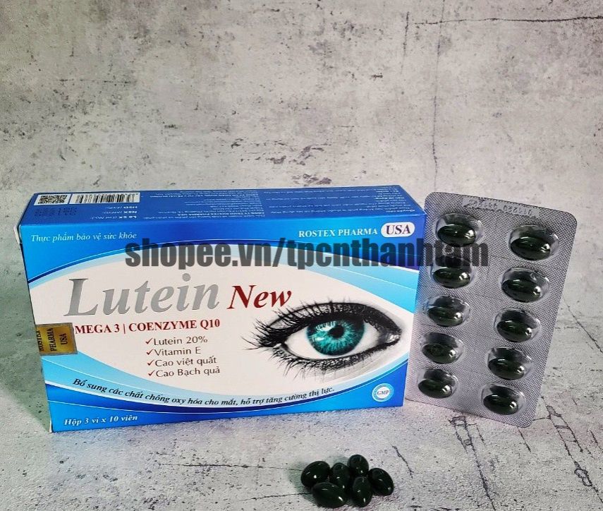 Viên uống bổ mắt lutein new tăng cường thị lực – hộp 30 viên
