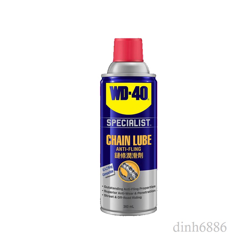 Chai xịt dưỡng sên,xích WD40 Automotive Chain Lube 360ml