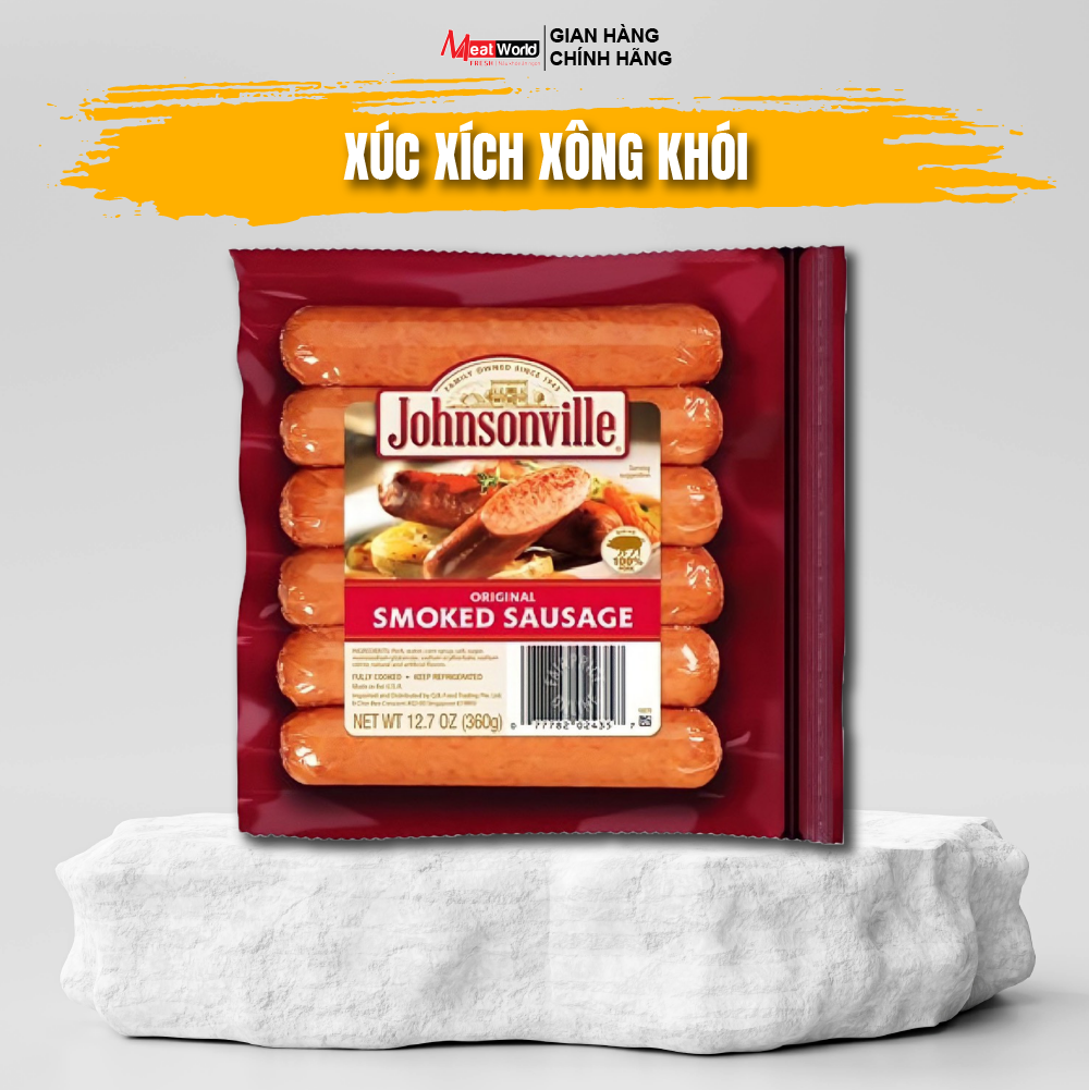 Xúc Xích Xông Khói Smoked Brats Meat World 360g - Johnsonville