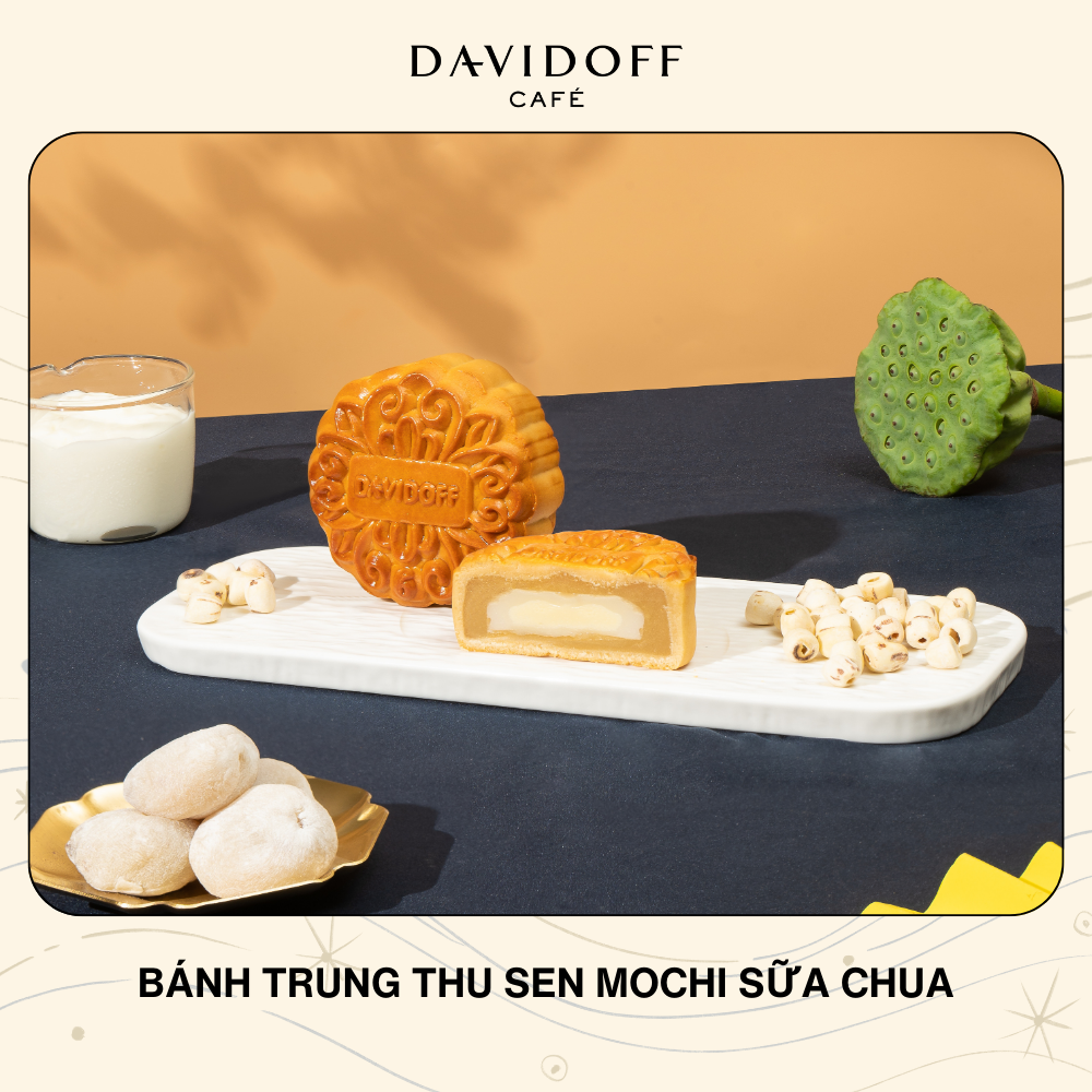  BÁNH TRUNG THU DAVIDOFF - SEN SỮA CHUA MOCHI - 120gram 
