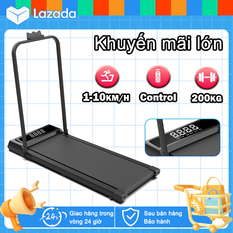 MY-HI,Máy chạy bộ có tay cầm Máy tập đi bộ thông minh Thiết bị tập thể dục tại nhà siêu mỏng Máy chạy bộ/đi bộ trong nhà