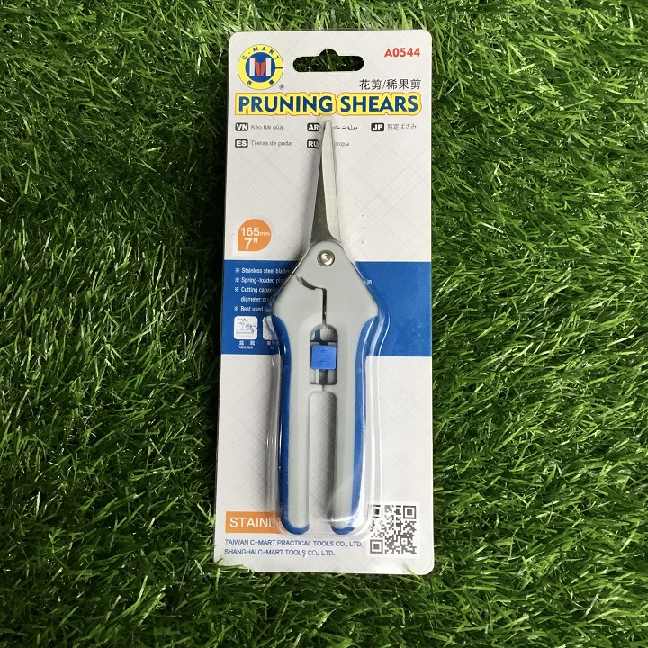 Kéo cắt cành chi nhỏ, cán nhựa c-mart a0544
