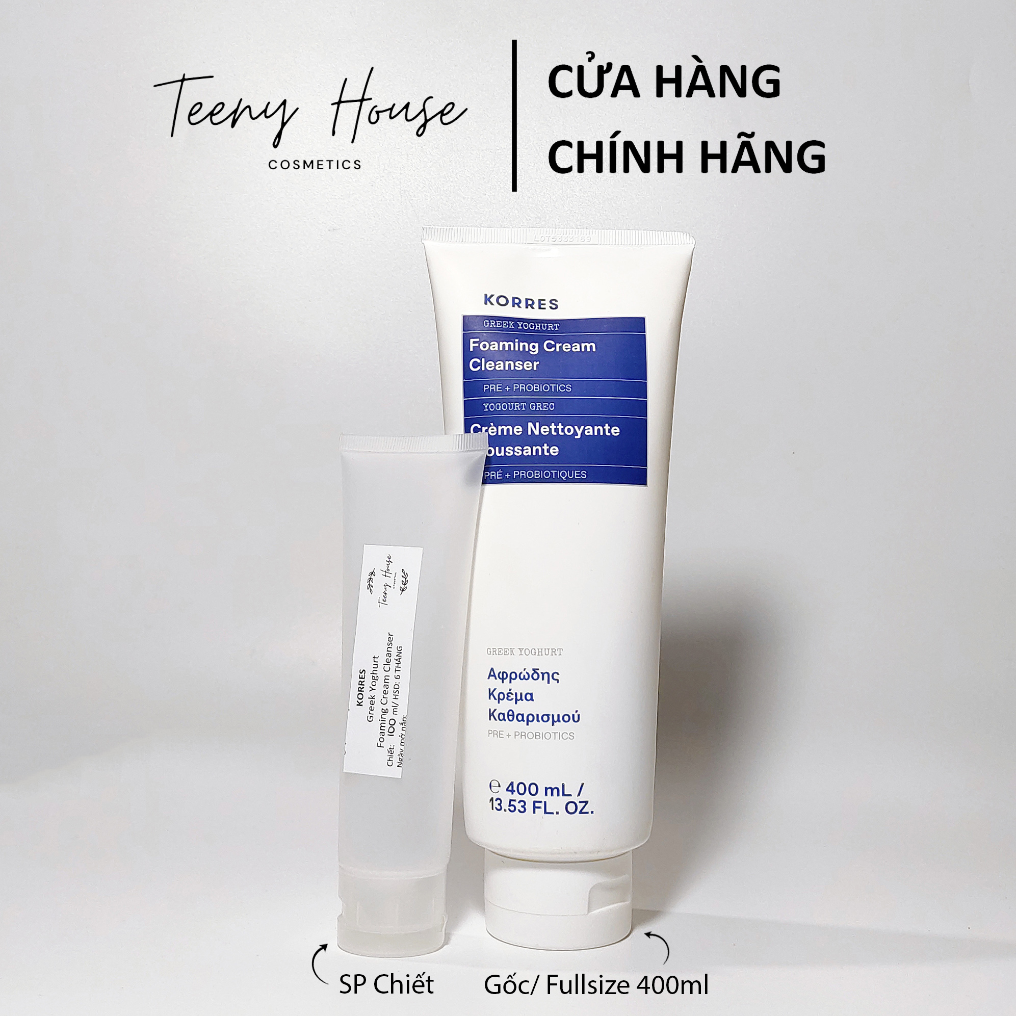 Sữa rửa mặt sữa chua Korres Greek Yoghurt Foaming Cream
