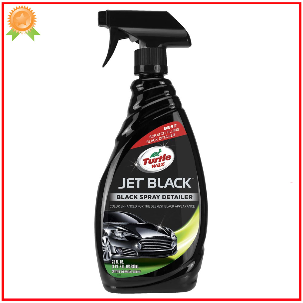 Chai xịt tăng độ bóng sơn ô tô màu đen turtle wax jet black 680ml
