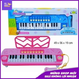 Đàn piano có micro có nhạc dành cho bé